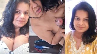 Dusky Milf Deeply Blowjob Mastrubating On Bed & Fucking
